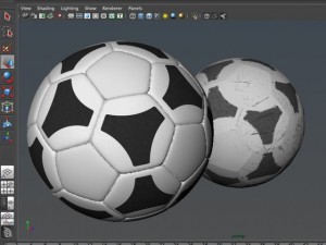 soccerball black white tri Modèle 3D
