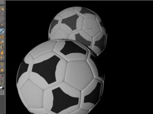 soccerball black white tri 3D Model