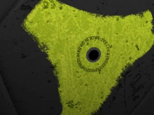 soccerball black yellow 3D Model
