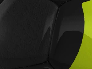 soccerball black yellow 3D Model