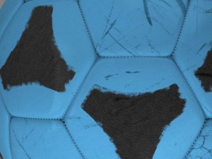 soccerball blue black Model 3D