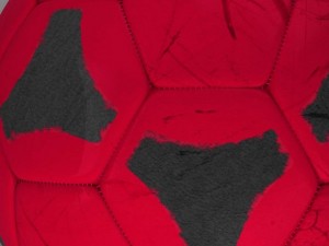 soccerball red black 3D Model