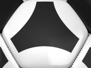 soccerball black white triangles 3D Модель