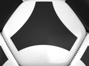 soccerball black white triangles 3D Model