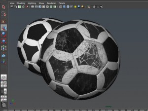 soccerball black white triangles 3D Модель