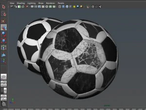 soccerball black white triangles 3D Model