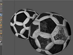 soccerball black white triangles 3D Model