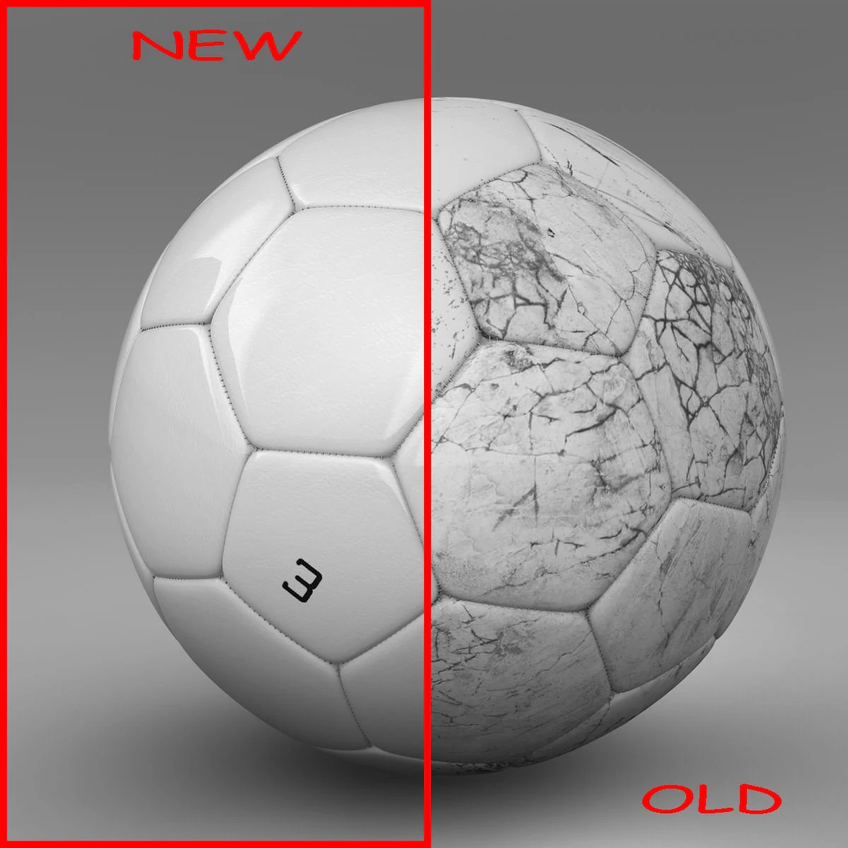 soccerball white 3D Model .c4d .max .obj .3ds .fbx .stl .blend 