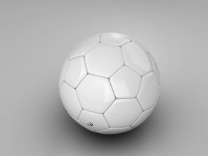 soccerball white Modèle 3D