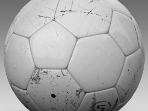 soccerball white Modèle 3D