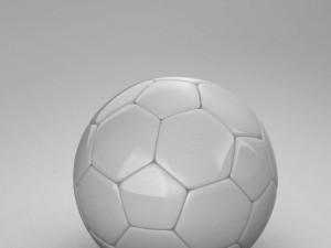 soccerball white Modèle 3D