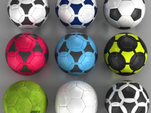 set soccerball 3D Модель