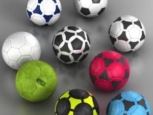 set soccerball Modelo 3D