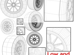 18 inches front tyre 3D-Modell