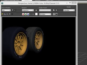 18 inches front tyre 3D Model