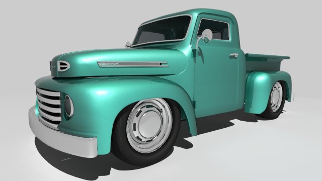 ford f100 3D 模型 .c4d .max .obj .3ds .fbx .stl .blend