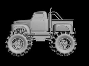 ford f100 p&eacute; grande Modelo 3D