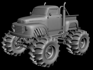 ford f100 bigfoot 3D Model