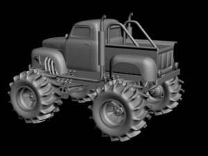 ford f100 bigfoot Modelo 3D