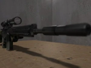 modern sr25 sr25 animated 3D Model