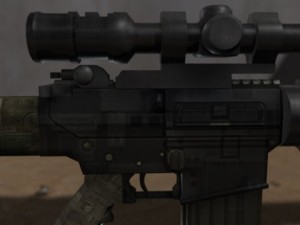 modern sr25 sr25 animated Modèle 3D
