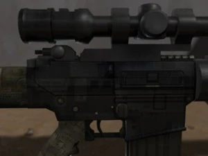 modern sr25 sr25 animated 3D Model