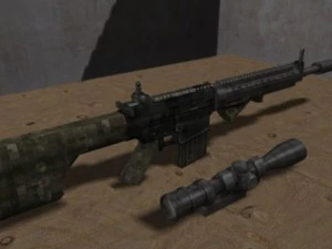 modern sr25 sr25 animated 3D Model