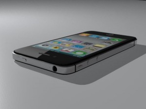 apple iphone 4s black Model 3D