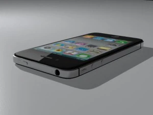 苹果 iphone 4s 黑色 3D 模型