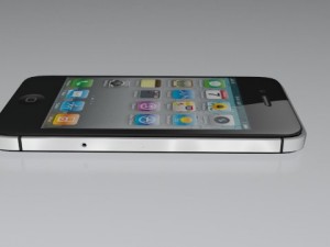 apple iphone 4s black 3D Модель