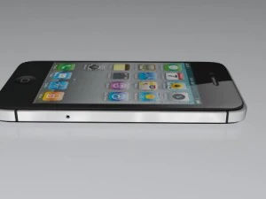 apple iphone 4s black 3D Model
