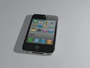 apple iphone 4s black 3D Model
