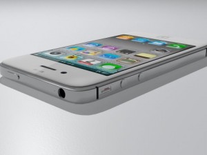 apple iphone 4s white Model 3D