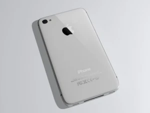 ma&ccedil;&atilde; iphone 4s branco Modelo 3D