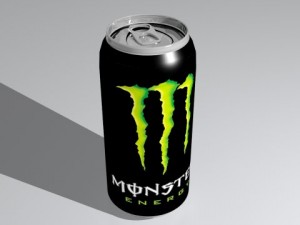 monster energy drink Model 3D