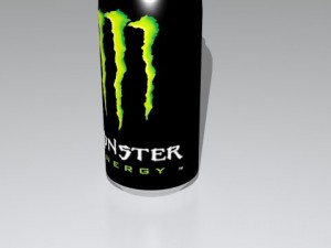 monster energy drink Model 3D