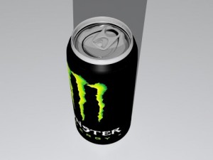 monster energy drink Model 3D