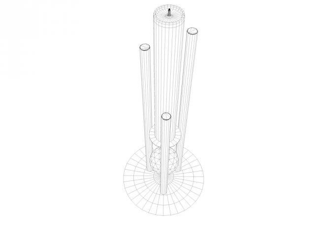 candlestand 3D Model .c4d .max .obj .3ds .fbx .stl .blend 