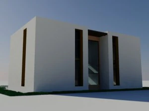 2storey house in the style of cubism 3D Model