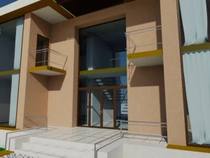 2storey house in the style of cubism 3D Model