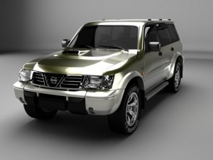 nissan patrol gr y61 Modello 3D