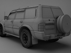 nissan patrol gr y61 Modelo 3D