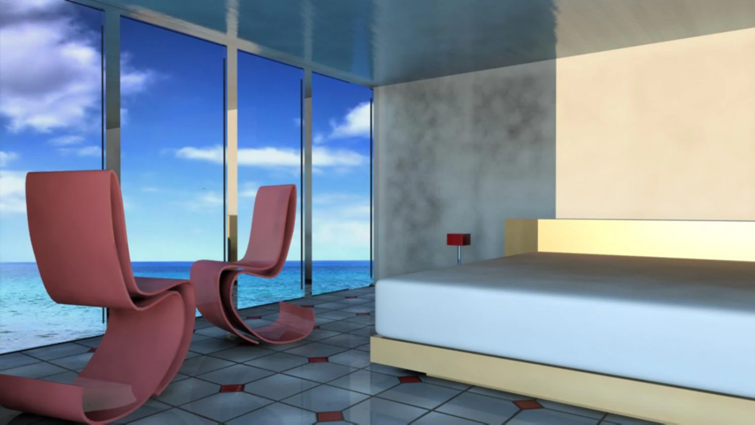 bedroom 3D Model .c4d .max .obj .3ds .fbx .stl .blend 