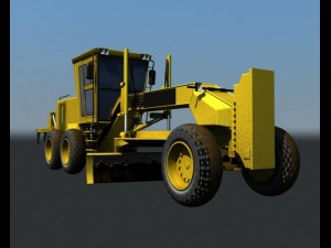 road scraper grader Model 3D