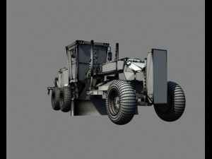 road scraper grader 3D Model