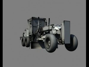 road scraper grader 3D Model
