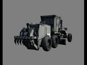 road scraper grader 3D Model