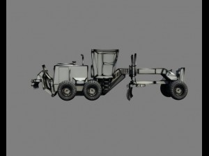 road scraper grader 3D Model