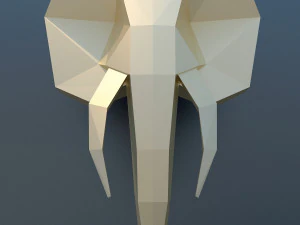 ローポリ象 3Dモデル