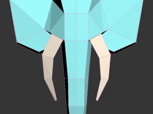 low poly elephant Modelo 3D